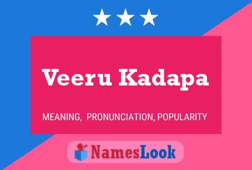 ملصق اسم Veeru Kadapa