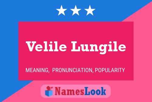 ملصق اسم Velile Lungile