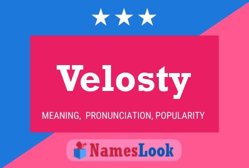 ملصق اسم Velosty