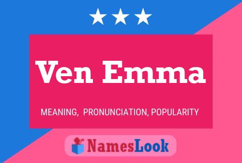 ملصق اسم Ven Emma