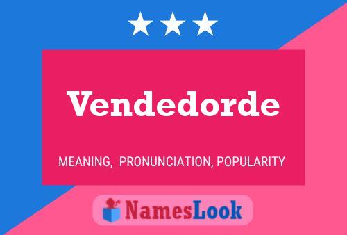 ملصق اسم Vendedorde