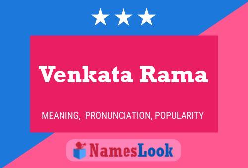 ملصق اسم Venkata Rama