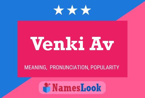 ملصق اسم Venki Av