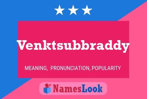 ملصق اسم Venktsubbraddy