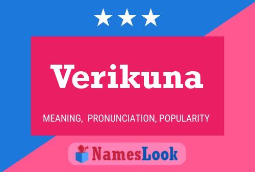 ملصق اسم Verikuna