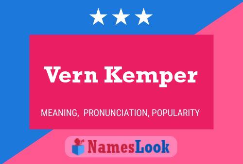 ملصق اسم Vern Kemper