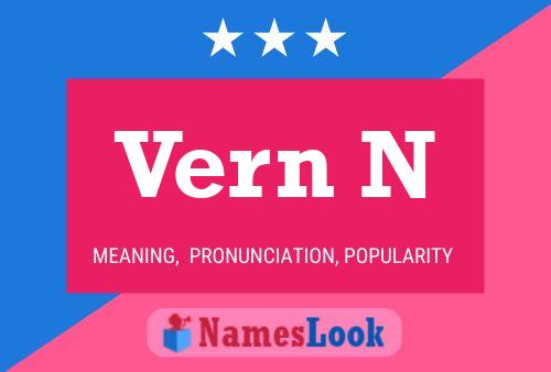 ملصق اسم Vern N