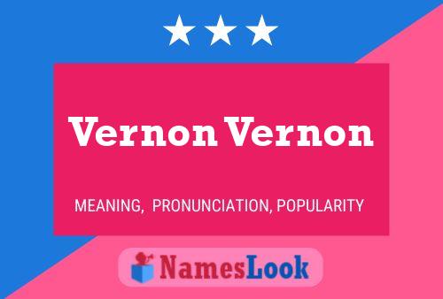 ملصق اسم Vernon Vernon