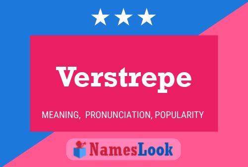 ملصق اسم Verstrepe