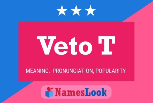 ملصق اسم Veto T