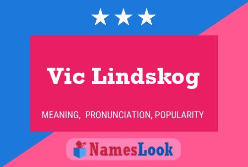 ملصق اسم Vic Lindskog