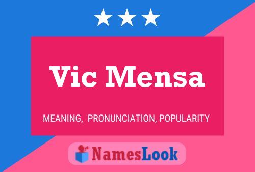 ملصق اسم Vic Mensa