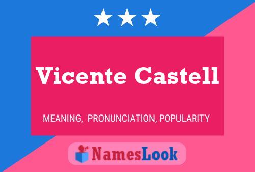 ملصق اسم Vicente Castell