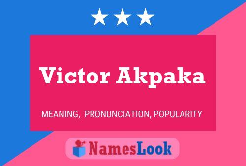 ملصق اسم Victor Akpaka