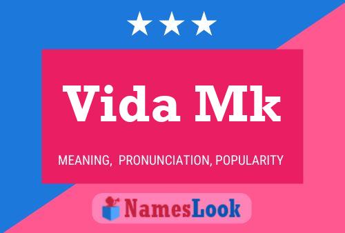 ملصق اسم Vida Mk