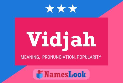 ملصق اسم Vidjah