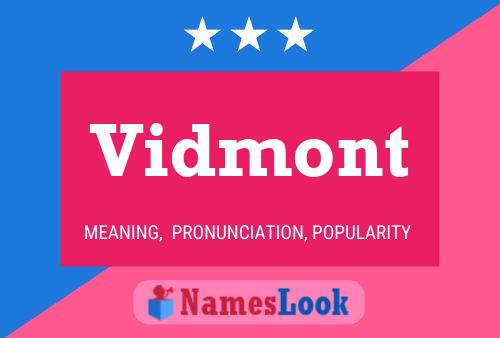 ملصق اسم Vidmont