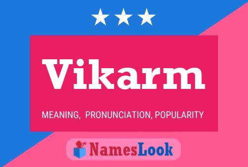 ملصق اسم Vikarm