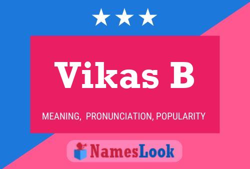 ملصق اسم Vikas B