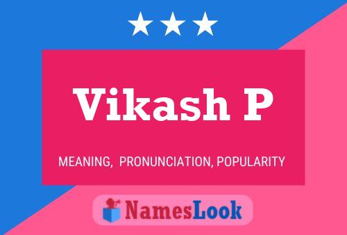 ملصق اسم Vikash P