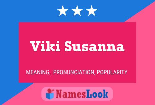 ملصق اسم Viki Susanna