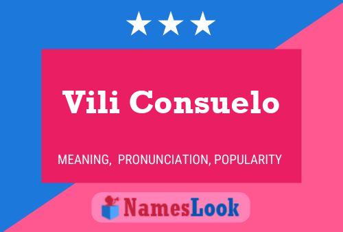 ملصق اسم Vili Consuelo