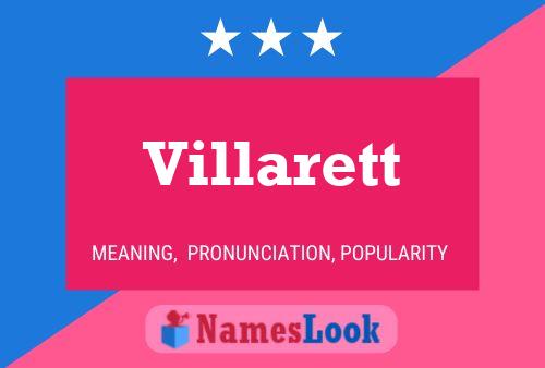 ملصق اسم Villarett