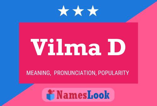 ملصق اسم Vilma D