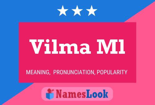 ملصق اسم Vilma Ml