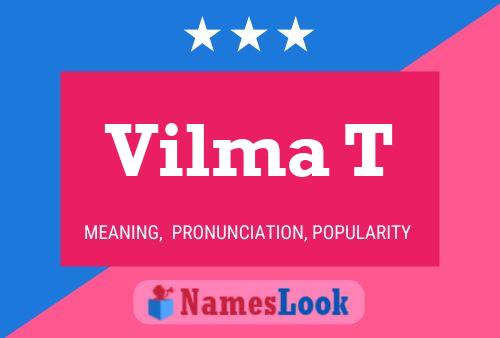 ملصق اسم Vilma T