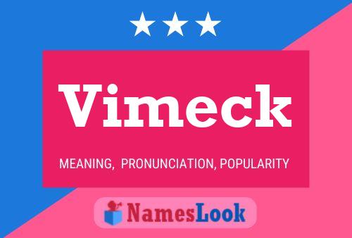 ملصق اسم Vimeck