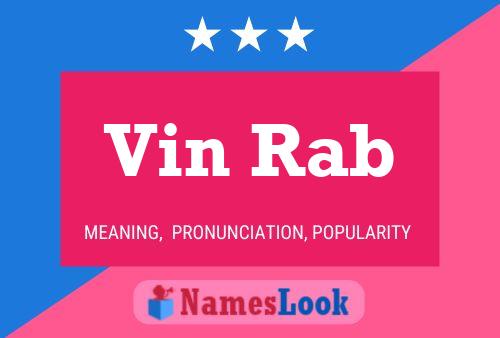 ملصق اسم Vin Rab