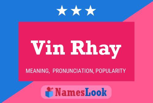 ملصق اسم Vin Rhay