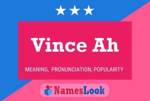 ملصق اسم Vince Ah