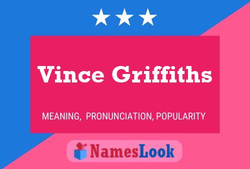 ملصق اسم Vince Griffiths