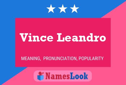 ملصق اسم Vince Leandro