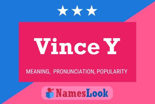 ملصق اسم Vince Y