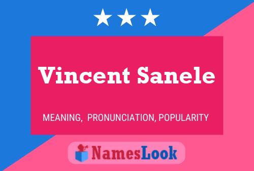 ملصق اسم Vincent Sanele