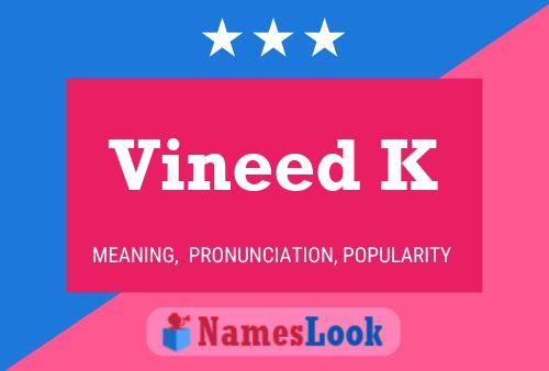 ملصق اسم Vineed K