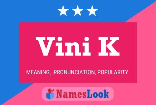 ملصق اسم Vini K