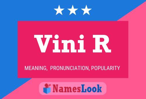 ملصق اسم Vini R