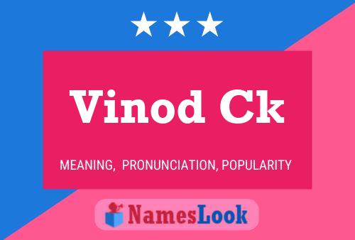 ملصق اسم Vinod Ck