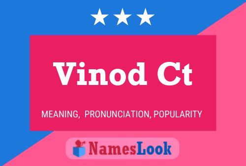 ملصق اسم Vinod Ct