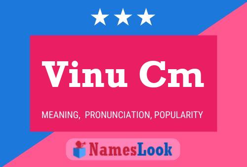 ملصق اسم Vinu Cm