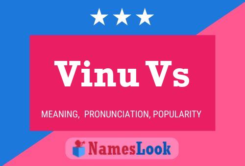 ملصق اسم Vinu Vs