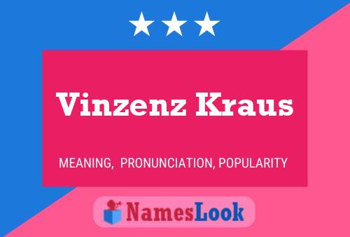 ملصق اسم Vinzenz Kraus