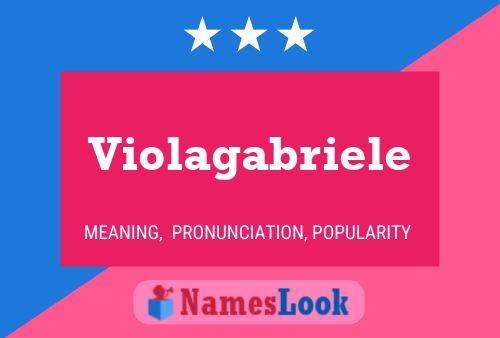 ملصق اسم Violagabriele