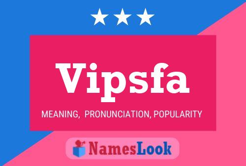 ملصق اسم Vipsfa