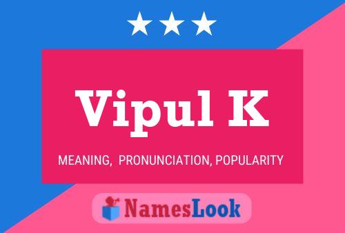 ملصق اسم Vipul K