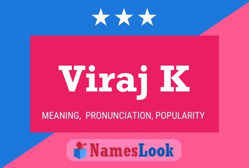 ملصق اسم Viraj K